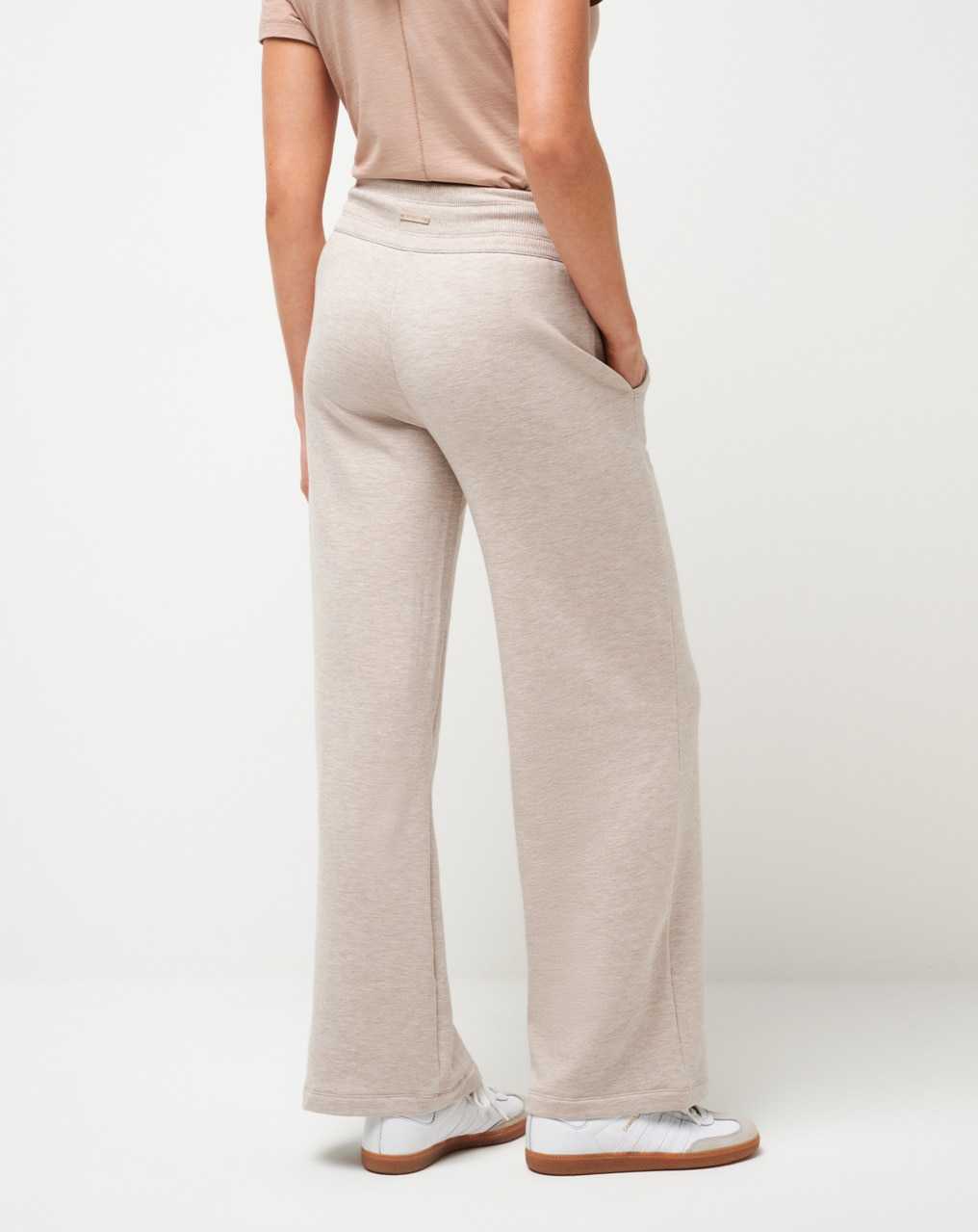 Travis Mathew Save The Day Wide Leg Pant Heather Natural | FJRBTPG-80