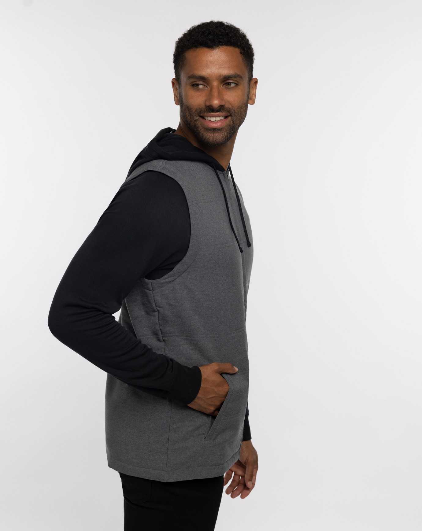 Travis Mathew Scavenger Full Zip Hoodie Heather Dark Grey | NVAGMYK-78