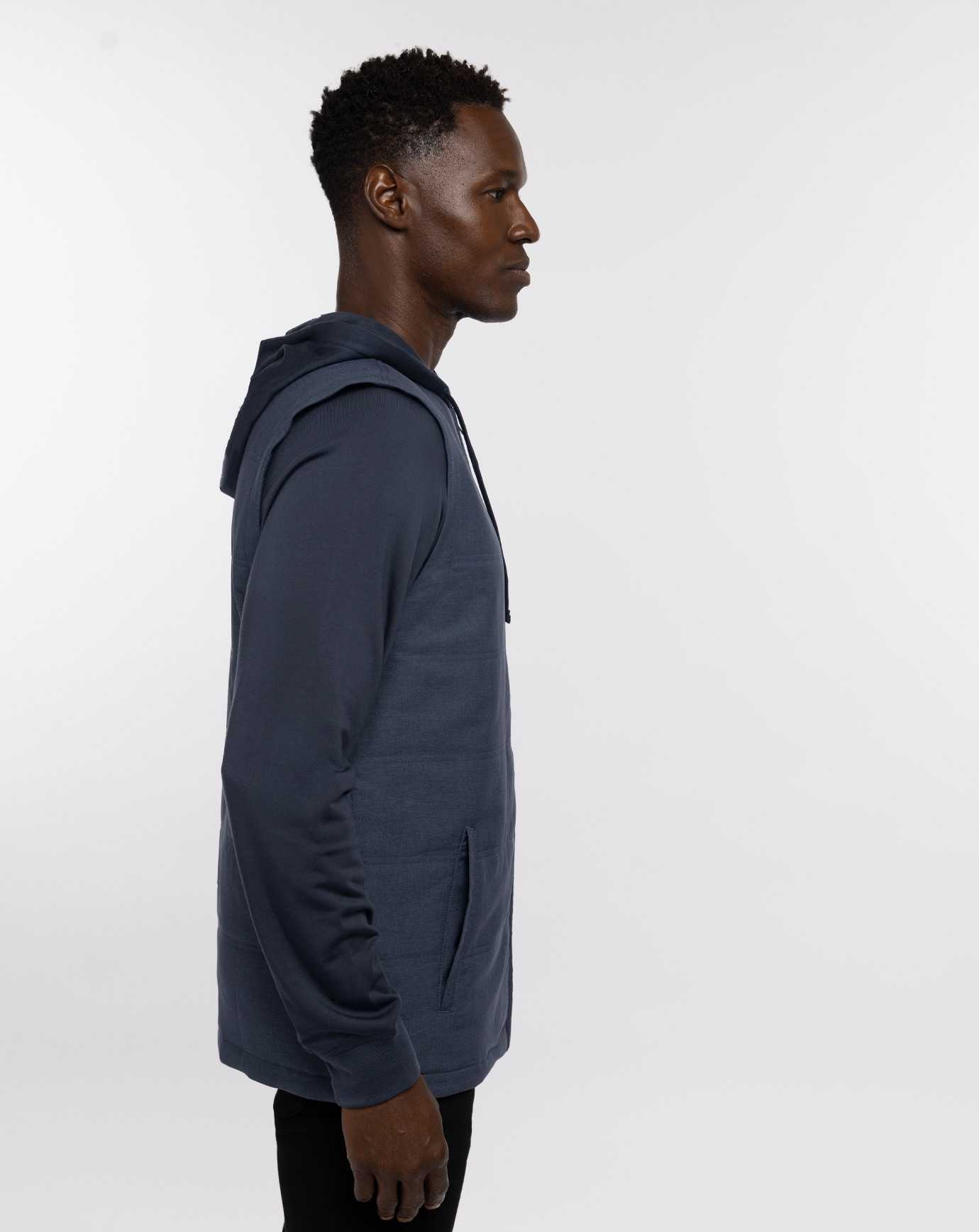 Travis Mathew Scavenger Full Zip Hoodie Heather Navy | LBFMTRX-92