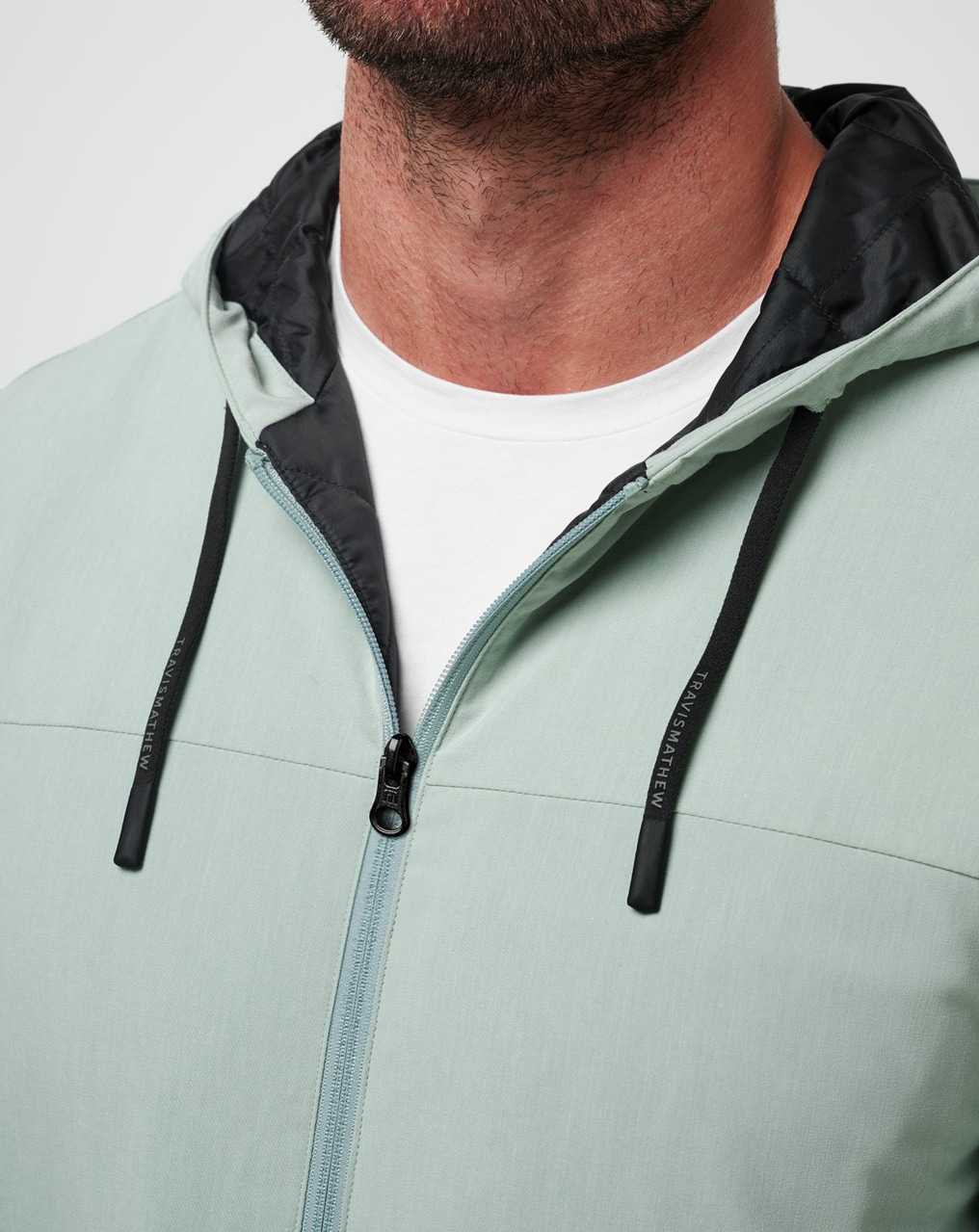 Travis Mathew Scenic Road Jacket Jadeite | PBMRFYX-43