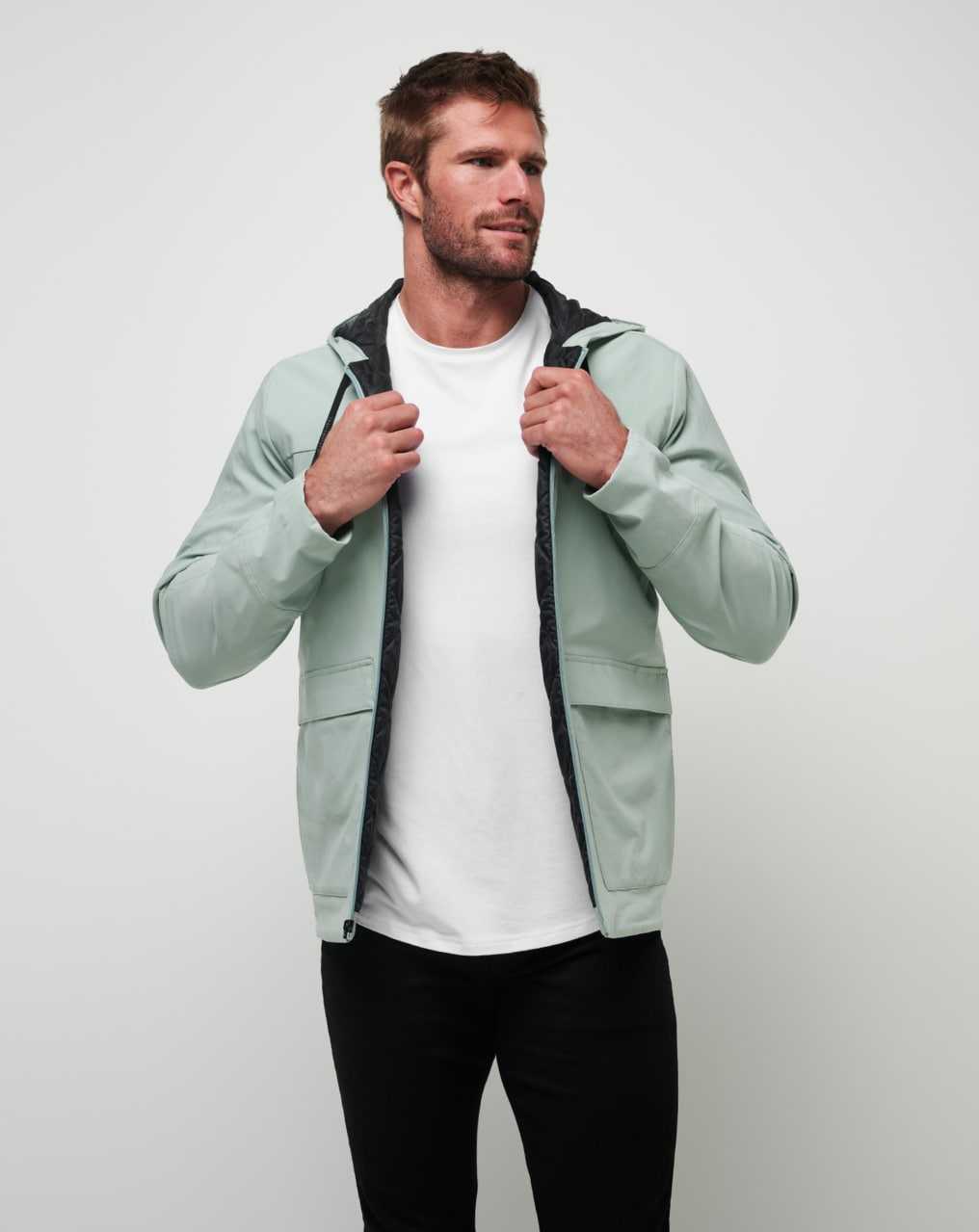 Travis Mathew Scenic Road Jacket Jadeite | PBMRFYX-43