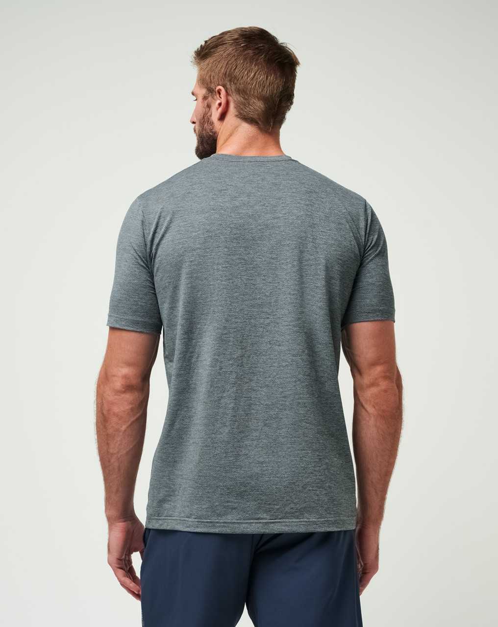 Travis Mathew Scenic Vista Active Tee Heather Grey | VDKYHNU-68