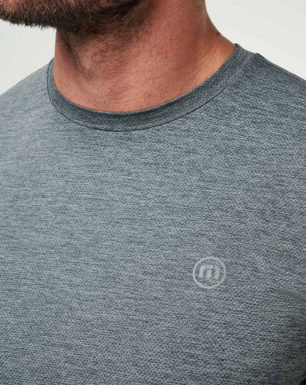 Travis Mathew Scenic Vista Active Tee Heather Grey | VDKYHNU-68