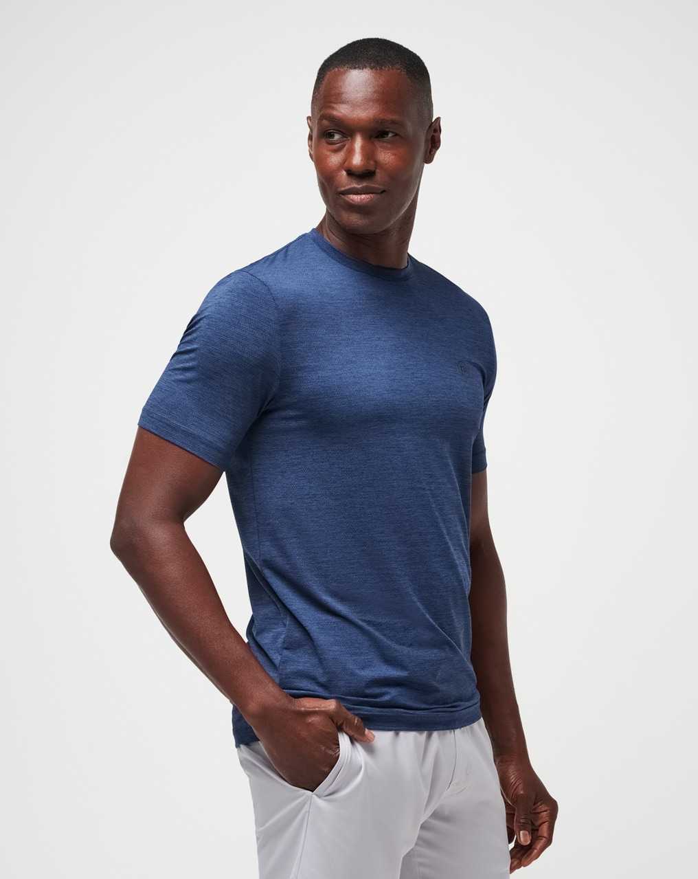 Travis Mathew Scenic Vista Active Tee Heather Navy | EAJPRHS-62