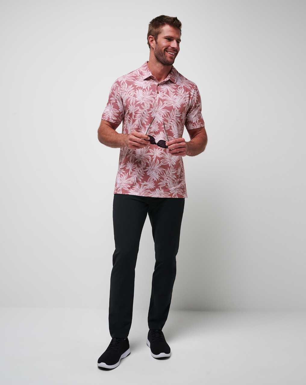 Travis Mathew Sea Journey Polo Earth Red | WLMXJVT-83