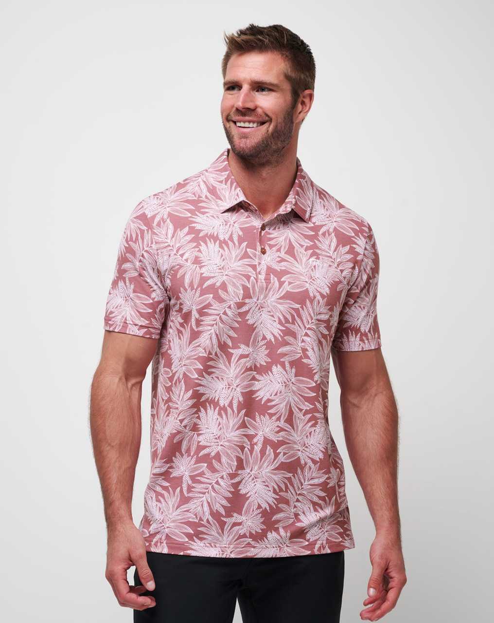 Travis Mathew Sea Journey Polo Earth Red | WLMXJVT-83