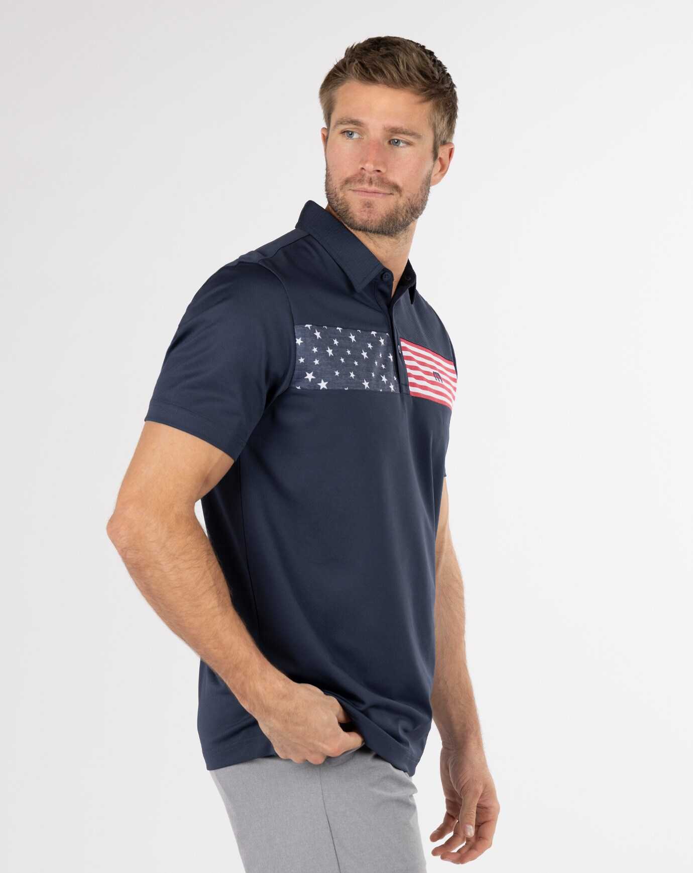 Travis Mathew Sea To Sea Polo Blue Nights | WPVYBHN-29