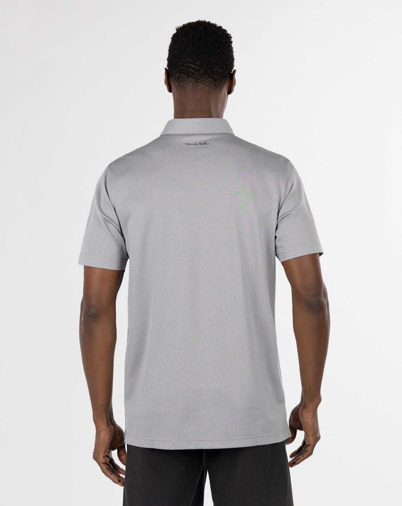 Travis Mathew Sea To Sea Polo Heather Medium Grey | SGMFNQR-30