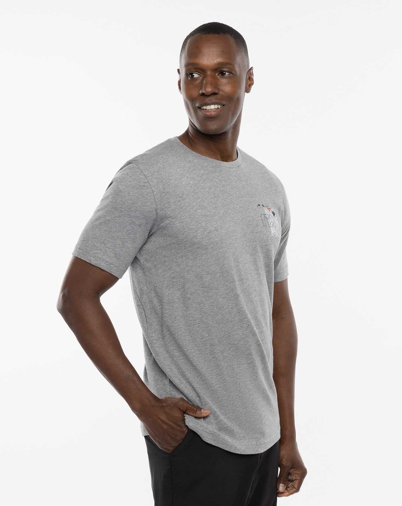 Travis Mathew Seaclusion Tee Heather Grey | FAKXBPH-57