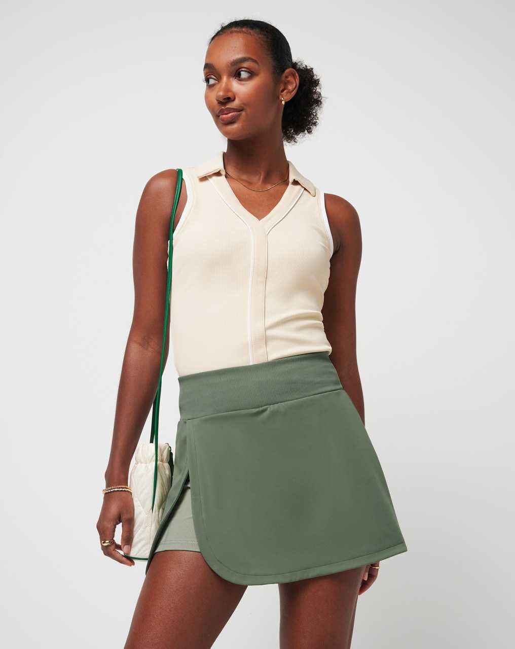 Travis Mathew Secret Plans Moveknit Skort Agave Green | VRETSDC-19