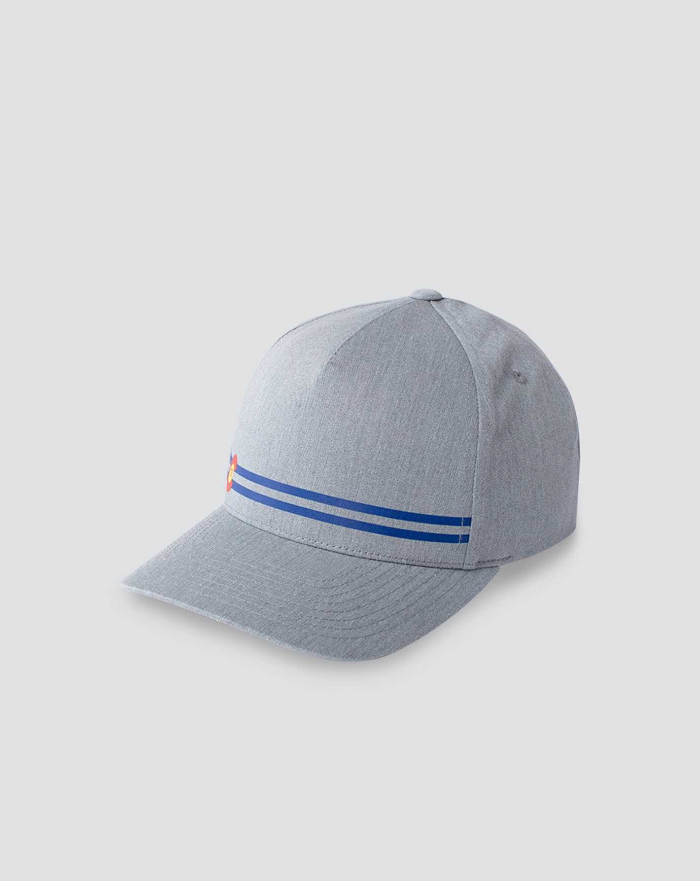 Travis Mathew Side Cut Snapback Hat Heather Grey | BXUMHEV-03