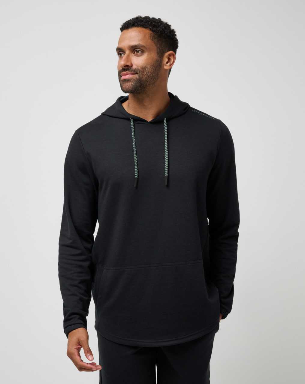 Travis Mathew Sideslip Hoodie Black | XJZELDC-57