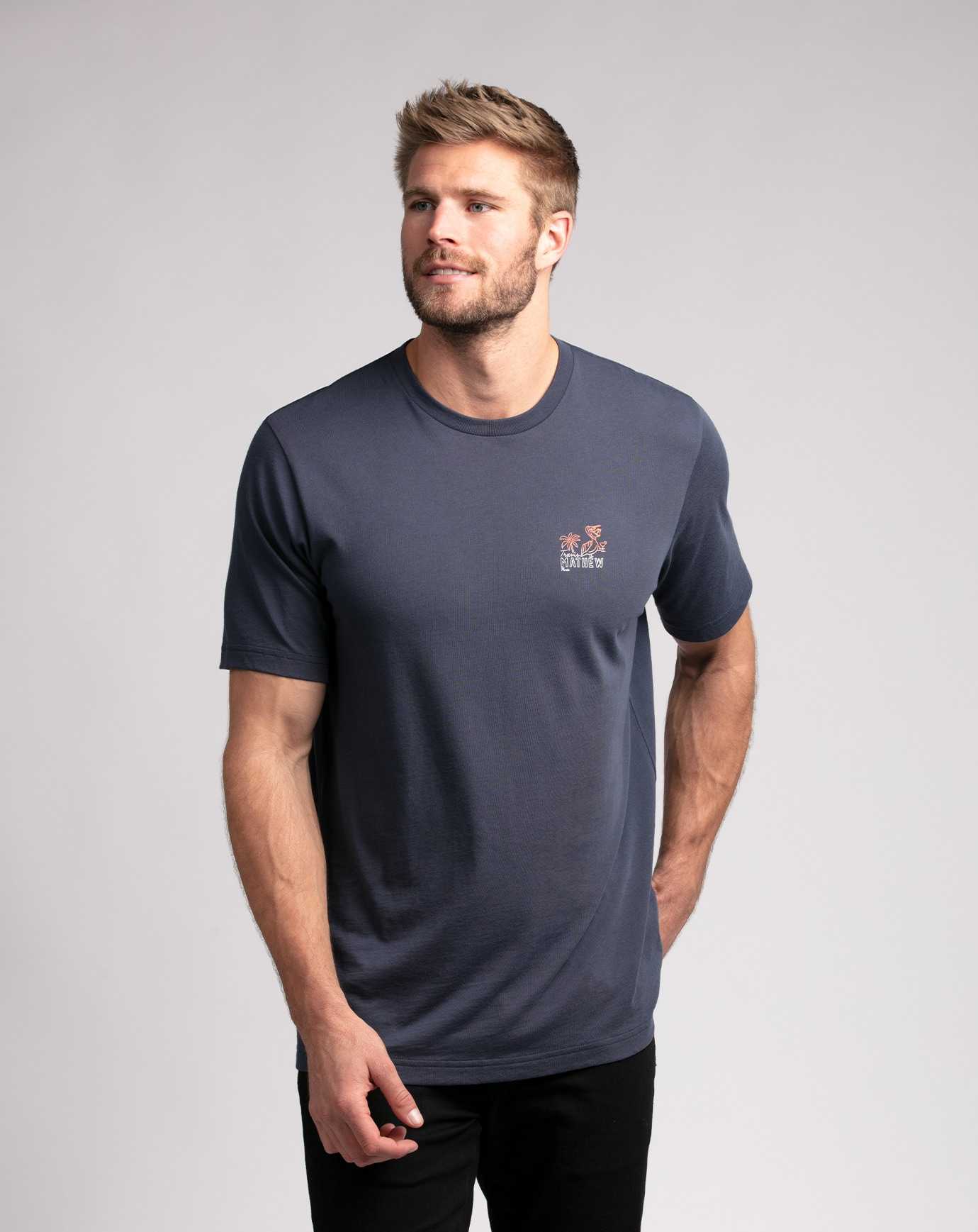 Travis Mathew Siesta Tee Mood Indigo | TLZNBFP-80