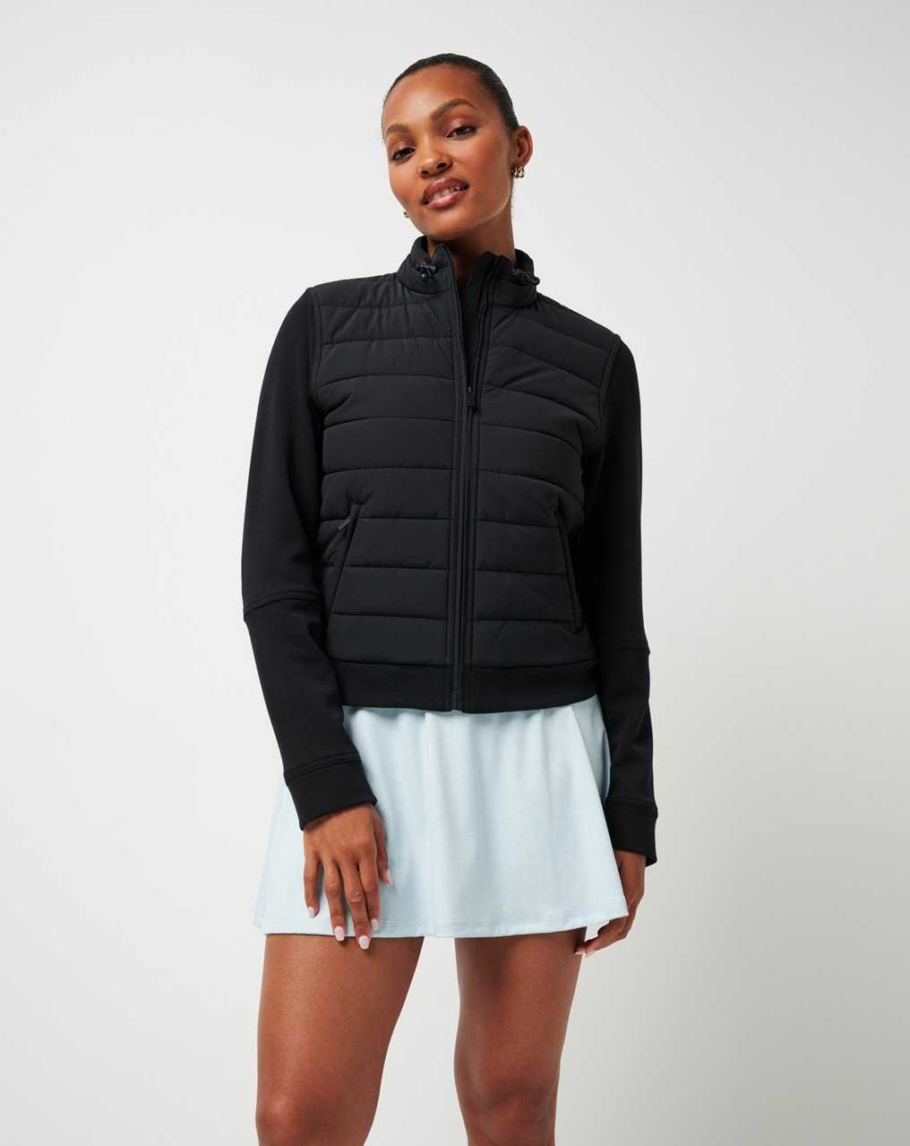 Travis Mathew Skyloft Soft Espresso Martini Full Zip Black | GCVFLEI-75