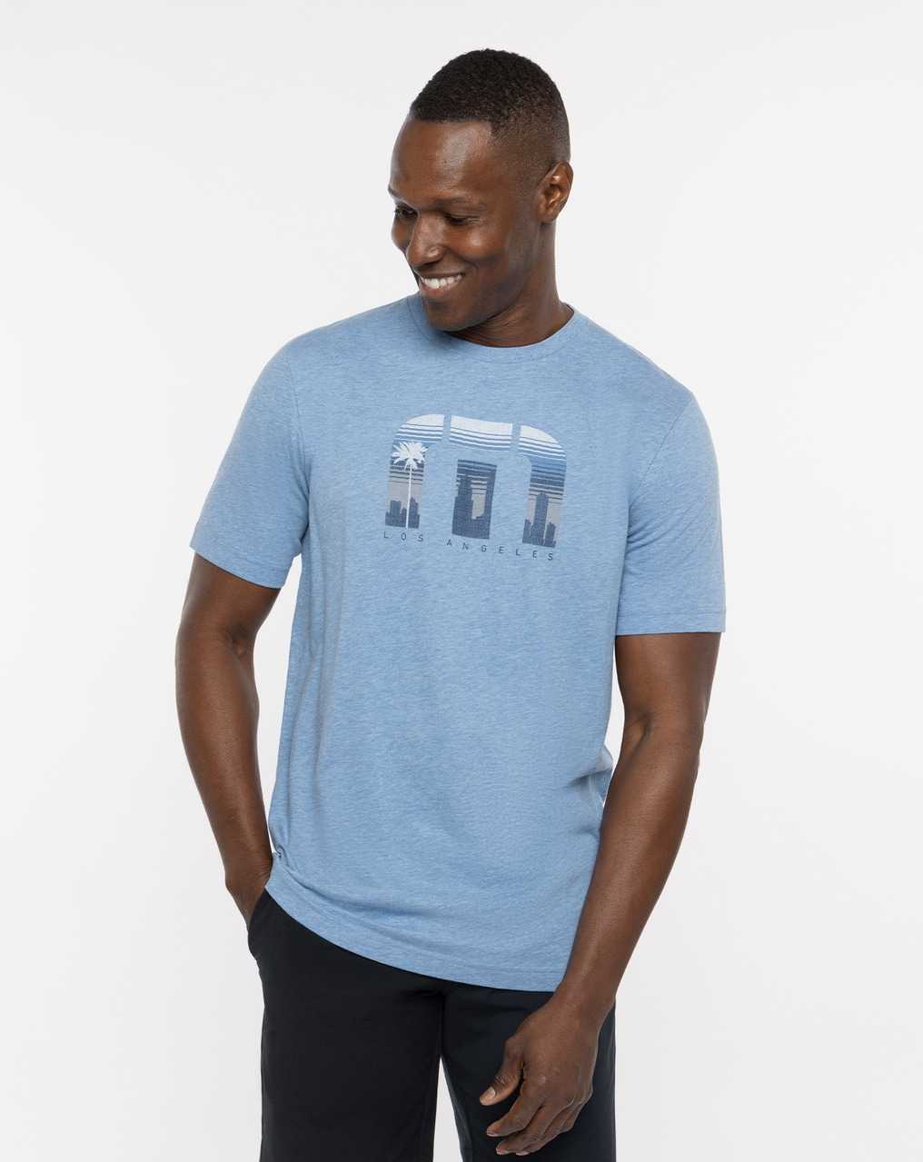 Travis Mathew Socal Tee Heather Blue | XVQMTGP-26