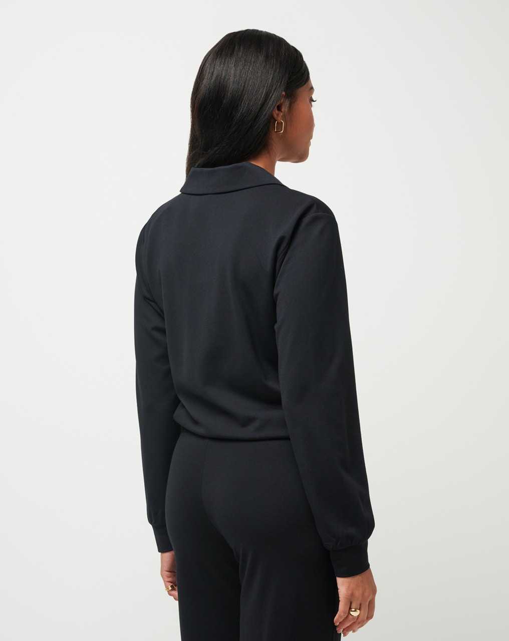 Travis Mathew Spa Day Friday Ponte Top Black | IZORYNQ-05