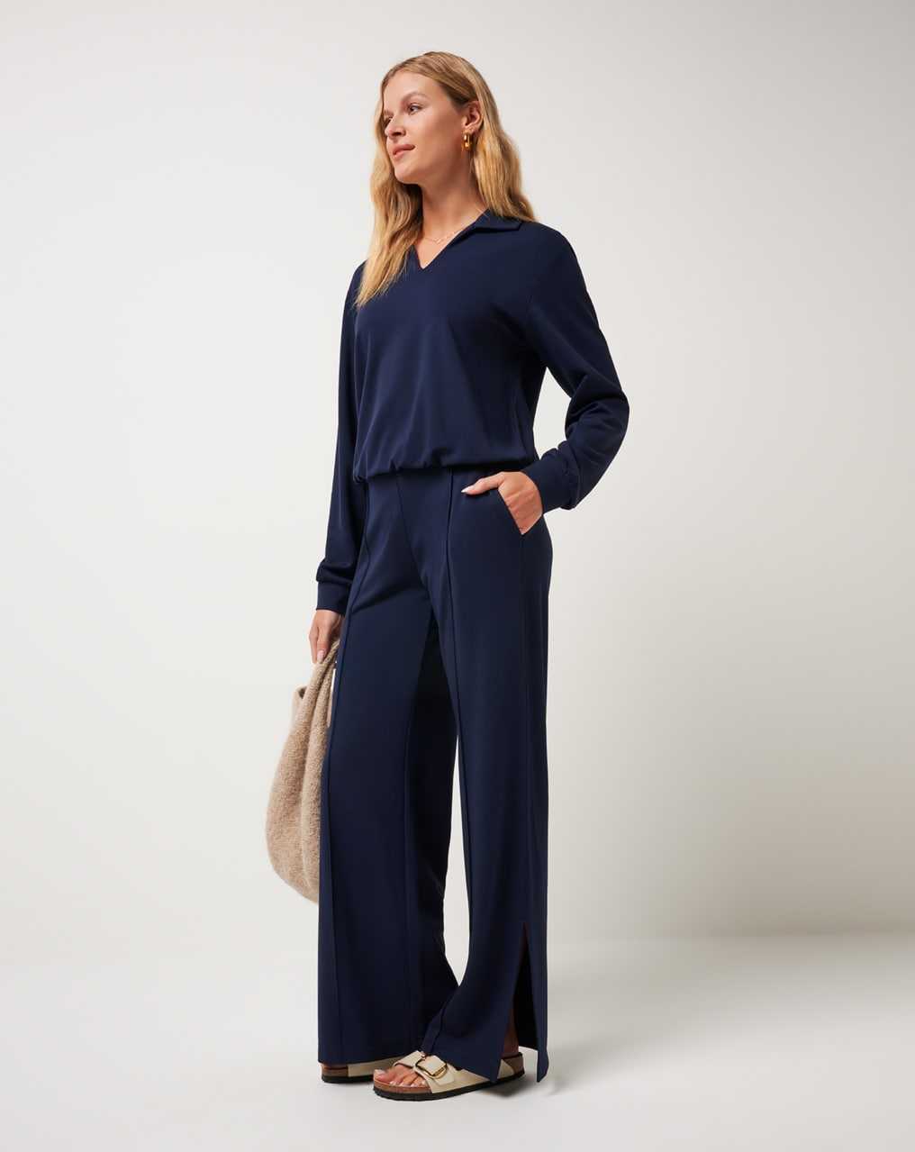 Travis Mathew Spa Day Pant Navy Blazer | KQUXSIW-21