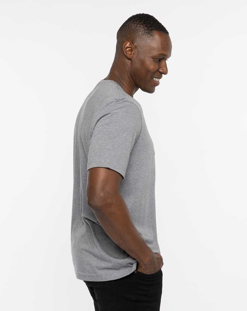 Travis Mathew St Andrews Shadowy Plaid Tee Heather Grey | AQETFIS-41