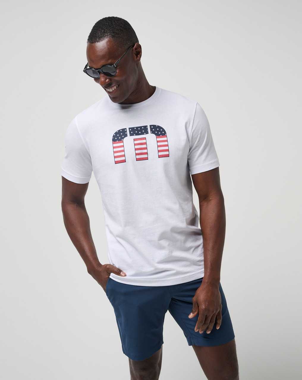 Travis Mathew Star Bright Tee White | PJIDEZN-05