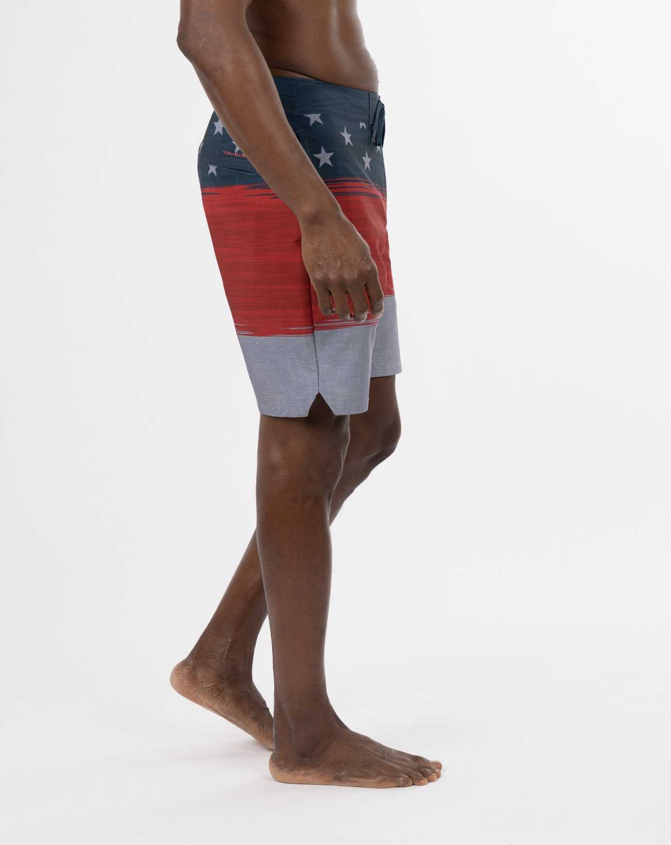 Travis Mathew Starboard Shores Boardshort Heather Blue Nights | FPAUTRI-63