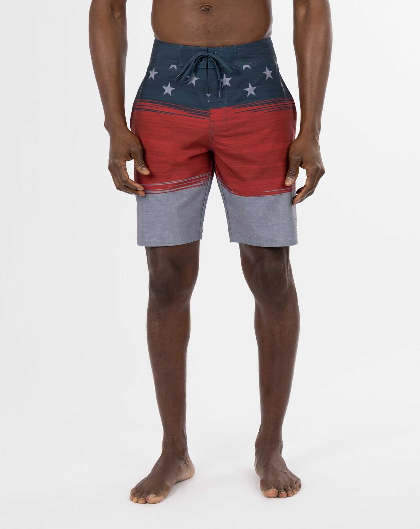 Travis Mathew Starboard Shores Boardshort Heather Blue Nights | FPAUTRI-63