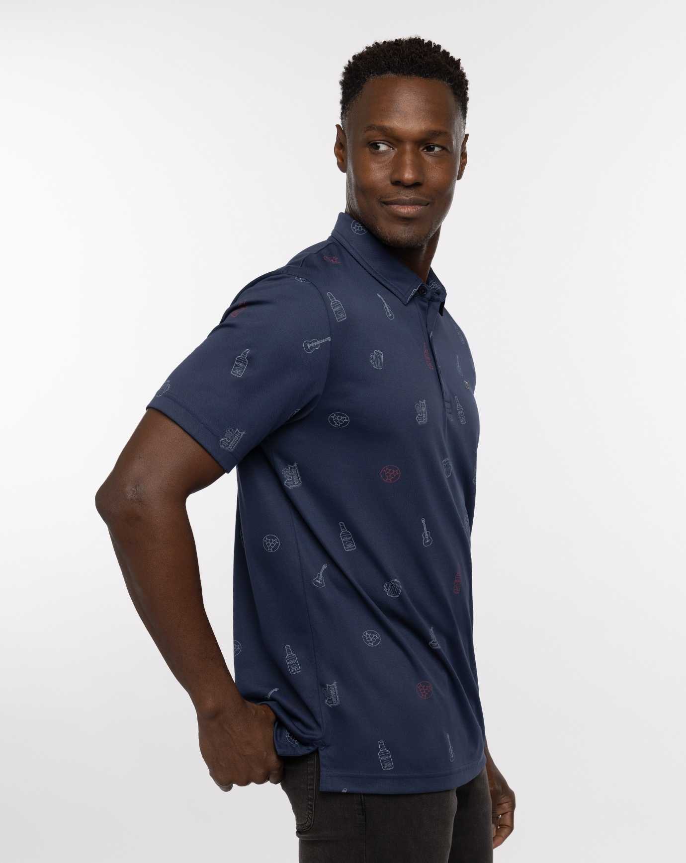 Travis Mathew Stock The Cooler Polo Mood Indigo | MGHRNCI-47