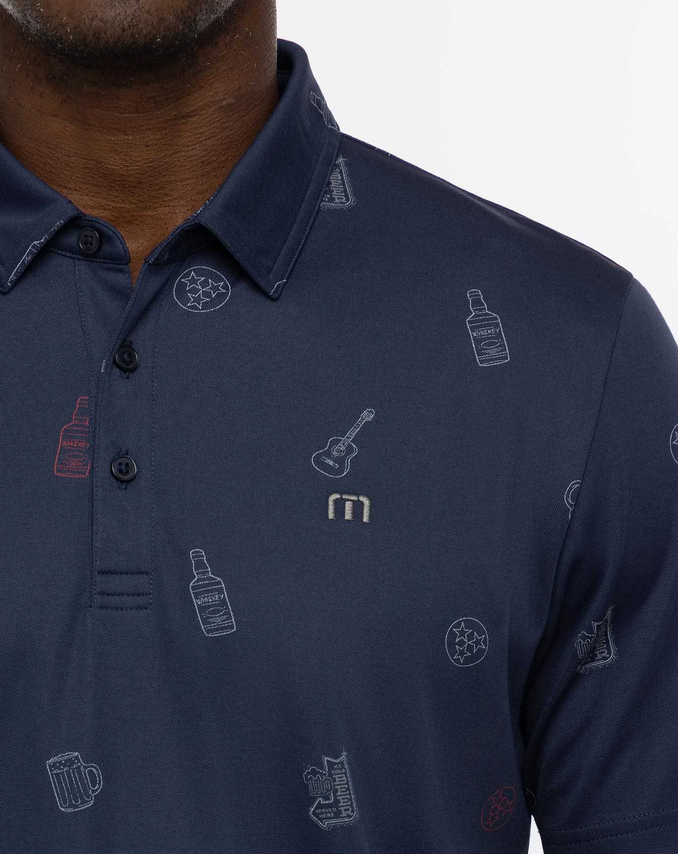 Travis Mathew Stock The Cooler Polo Mood Indigo | MGHRNCI-47