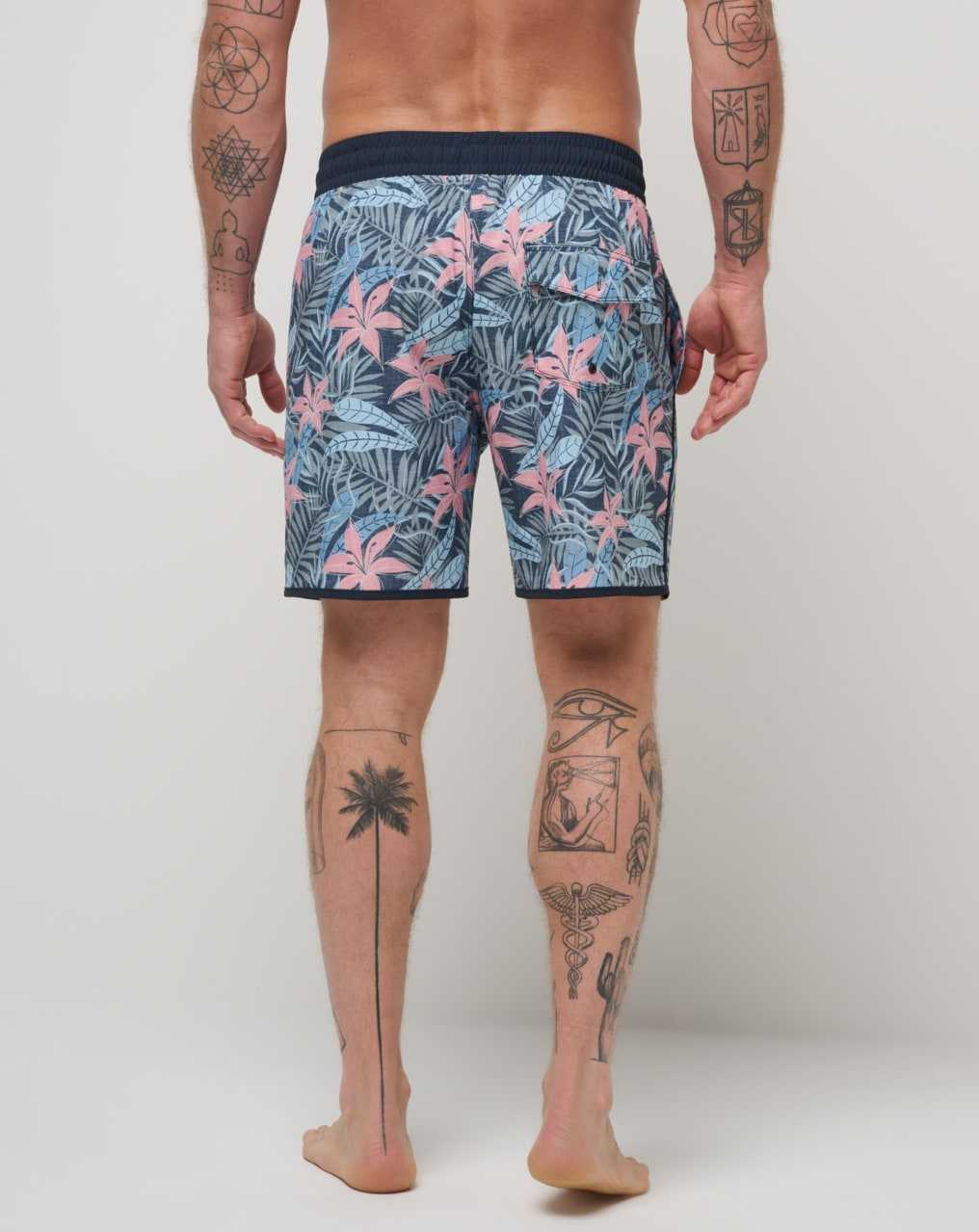 Travis Mathew Summer Glow Short Boardshort Heather Total Eclipse | UHKBMRX-90