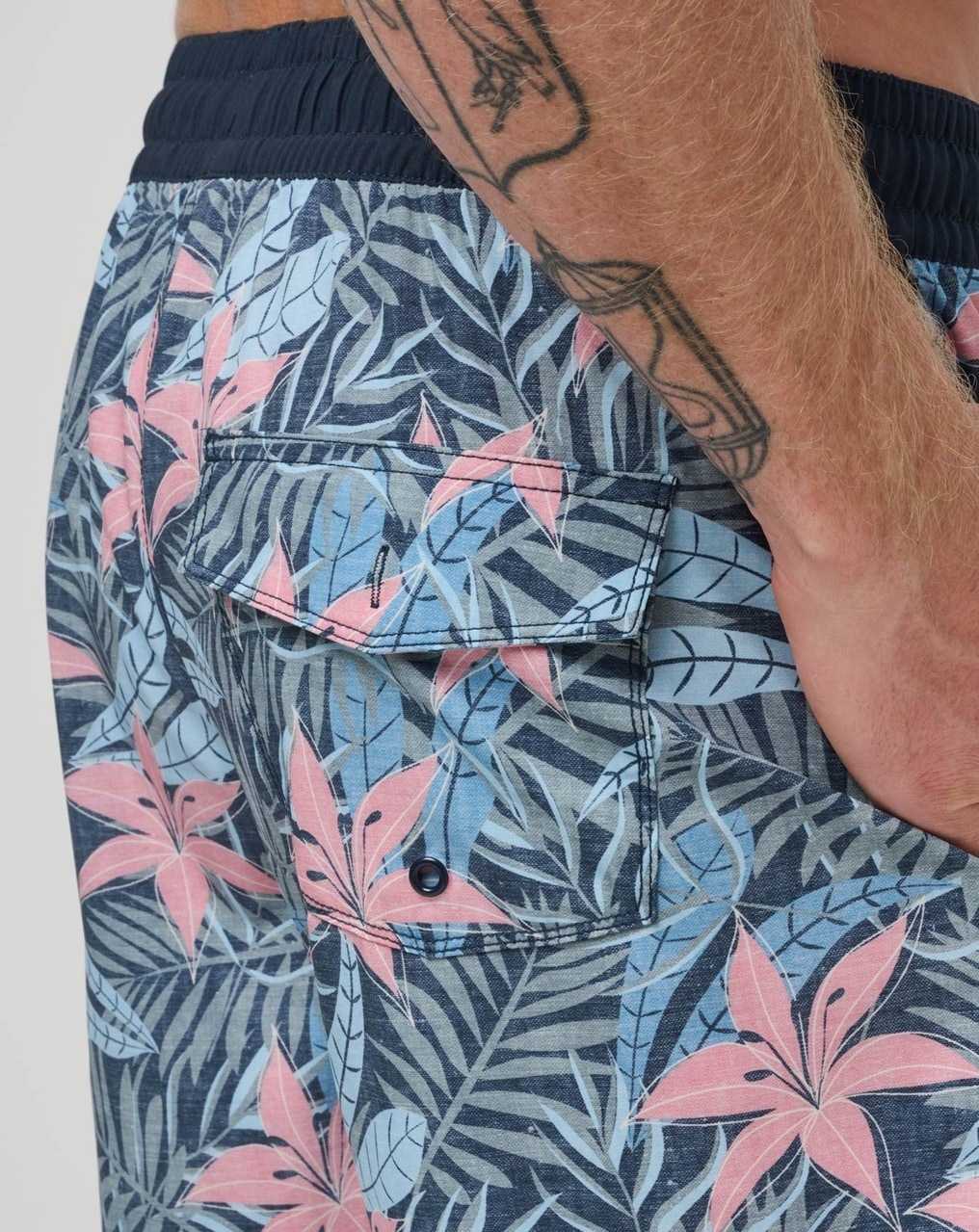 Travis Mathew Summer Glow Short Boardshort Heather Total Eclipse | UHKBMRX-90