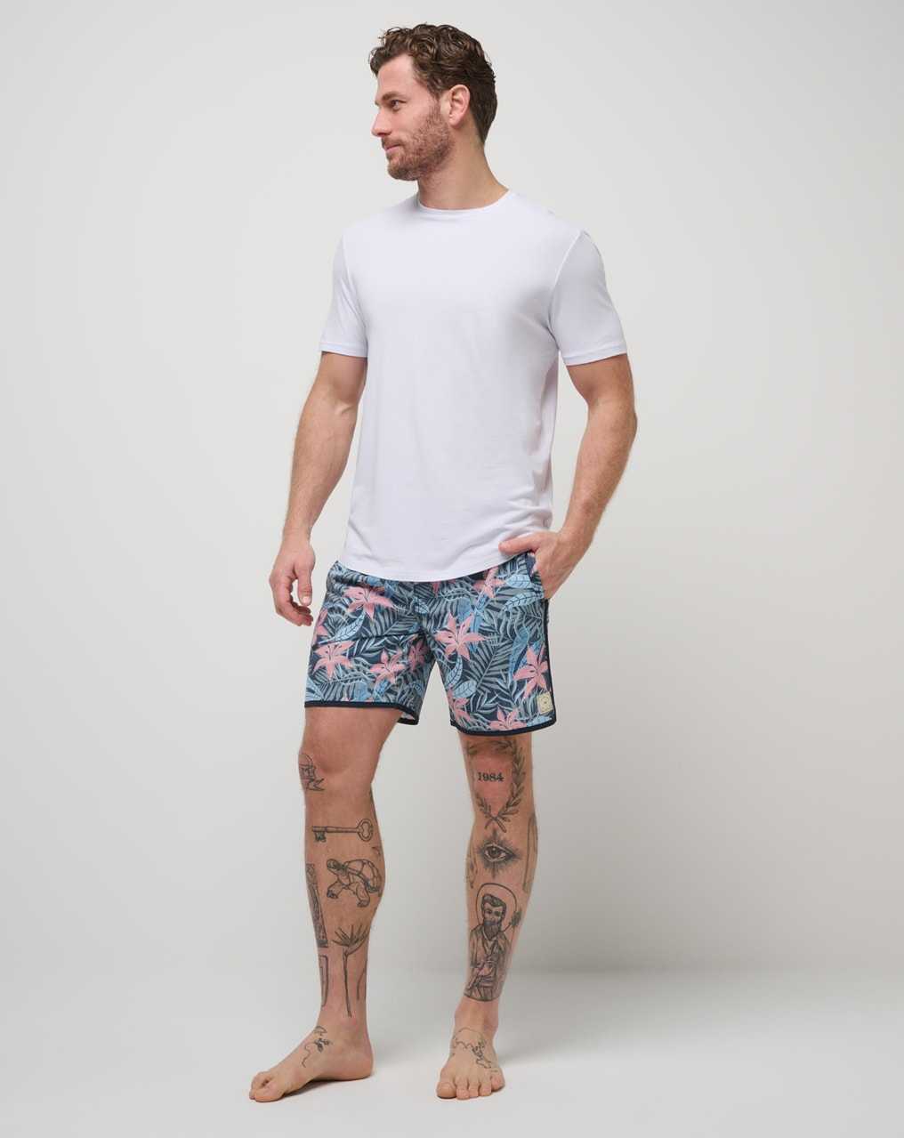 Travis Mathew Summer Glow Short Boardshort Heather Total Eclipse | UHKBMRX-90