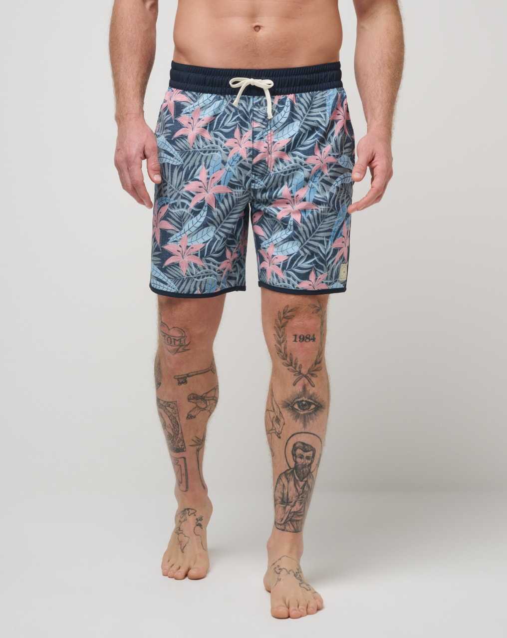 Travis Mathew Summer Glow Short Boardshort Heather Total Eclipse | UHKBMRX-90