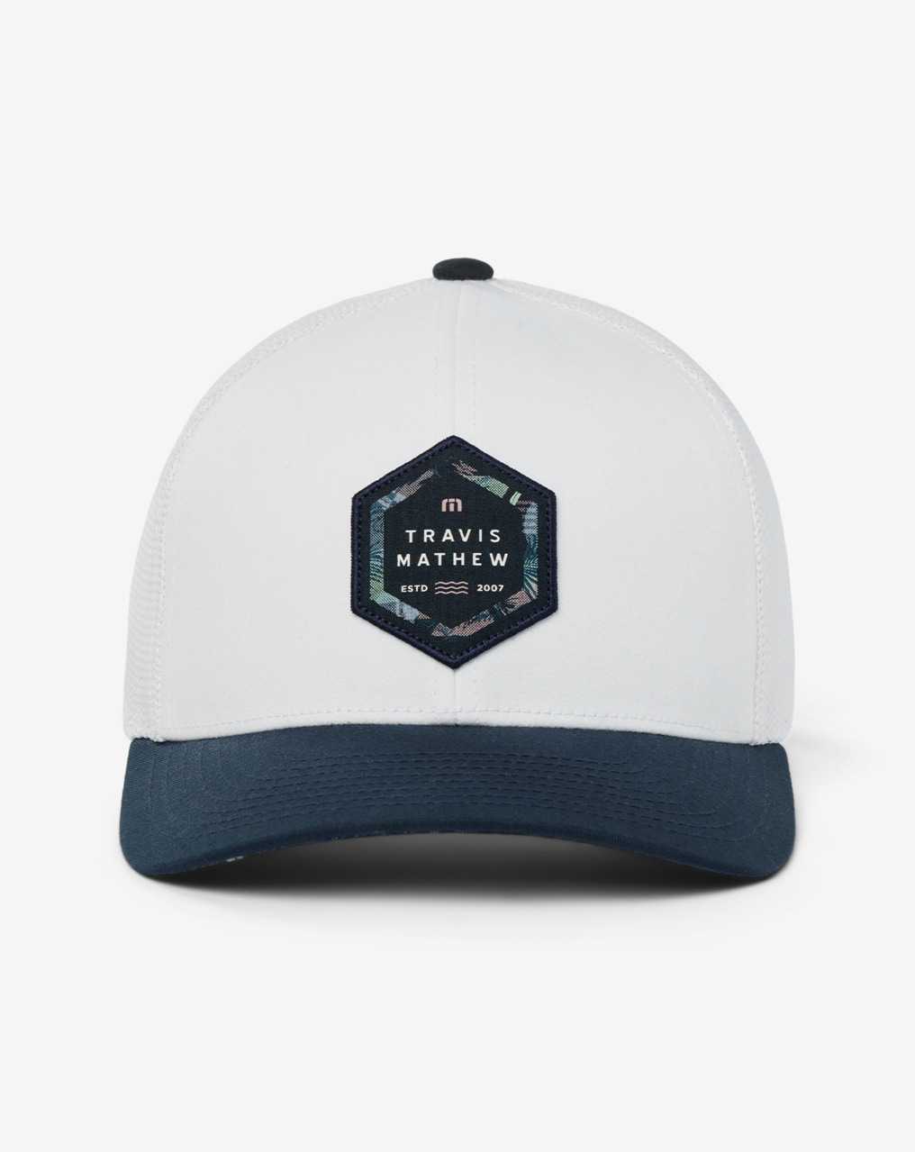 Travis Mathew Summer Season Snapback Hat White | NBHCRGA-23