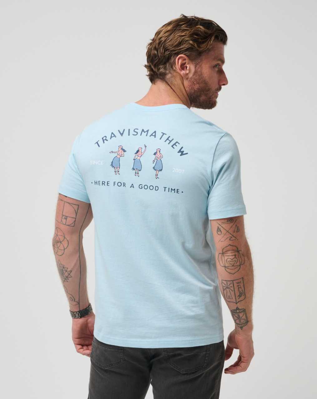 Travis Mathew Sweetheart Rock Tee Dream Blue | QUZOKAX-71