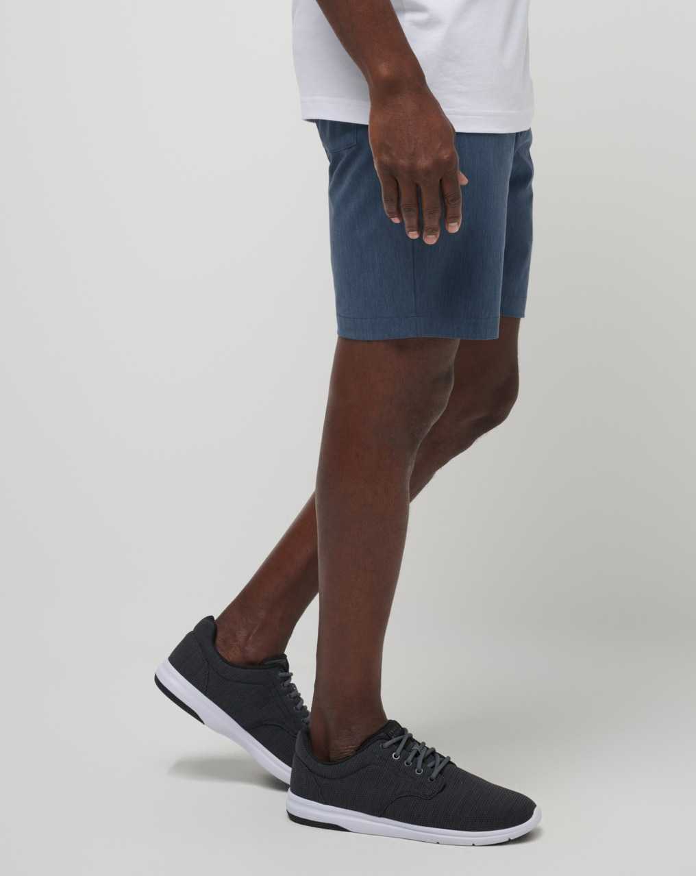 Travis Mathew Tech Chino Pocket Short 8in Heather Total Eclipse | JOICKXY-24