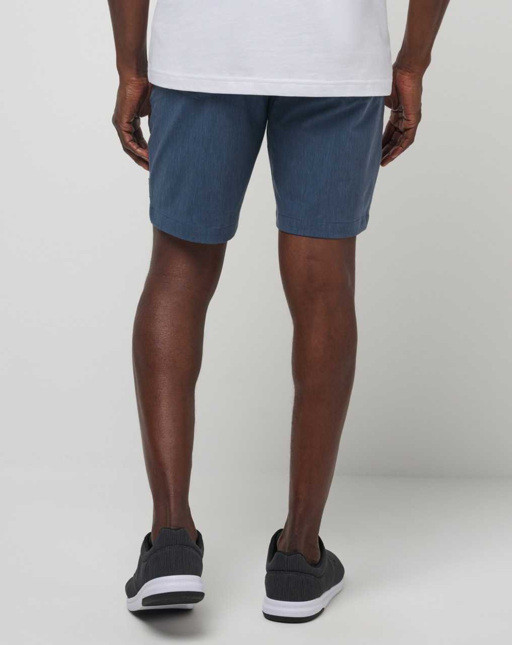 Travis Mathew Tech Chino Pocket Short 8in Heather Total Eclipse | JOICKXY-24