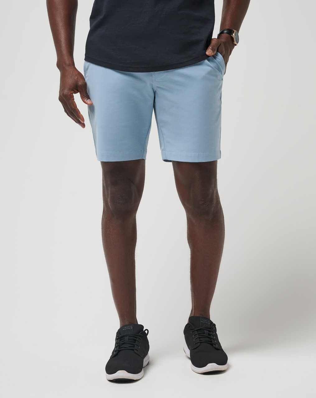 Travis Mathew Tech Chino Short 8in Ash Blue | XMZWVRF-56