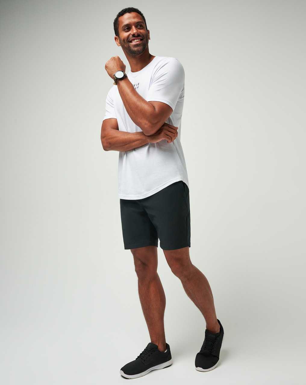 Travis Mathew Tech Chino Short 8in Black | MODTVSI-43