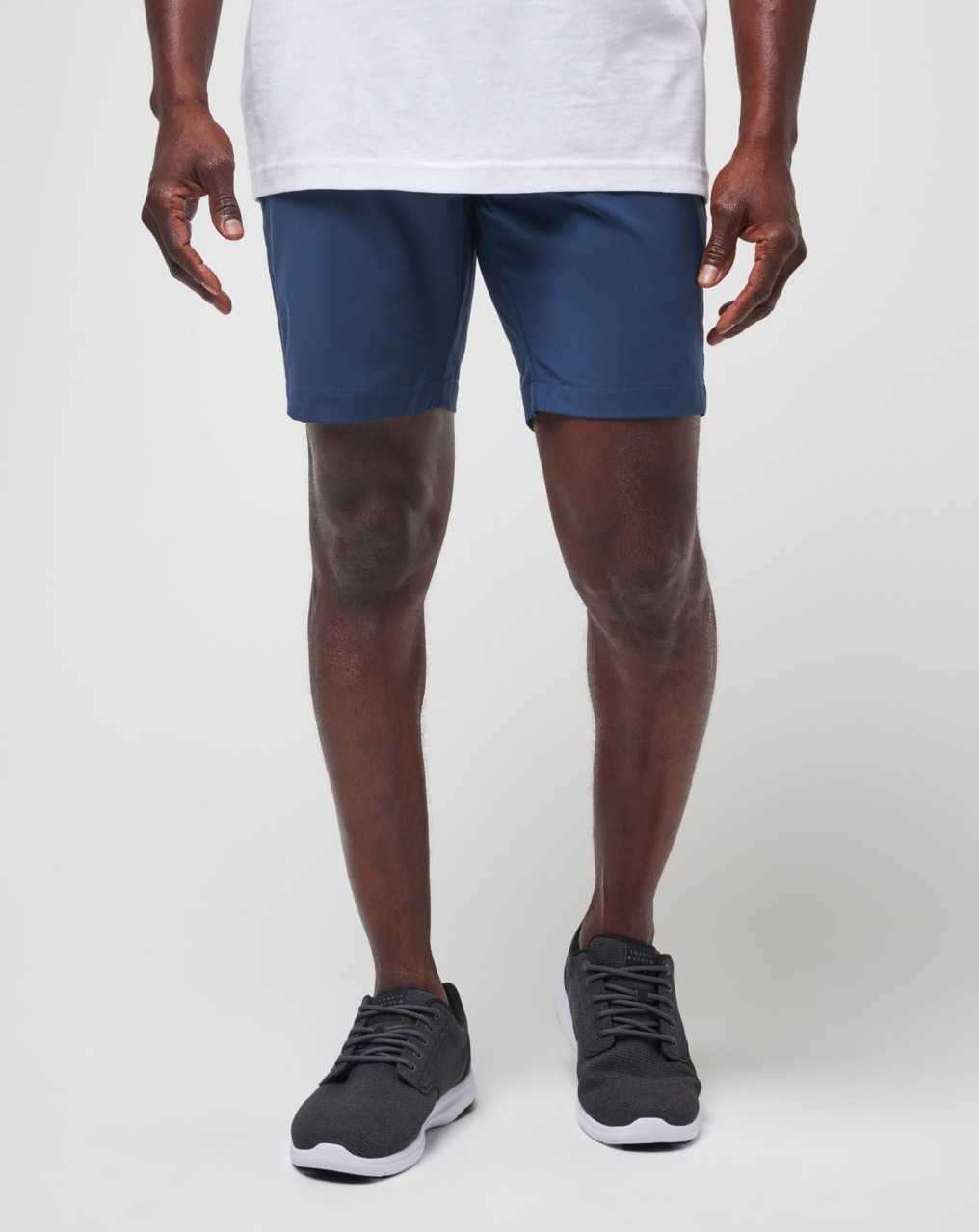 Travis Mathew Tech Chino Short 8in Dress Blues | MDGVQER-30