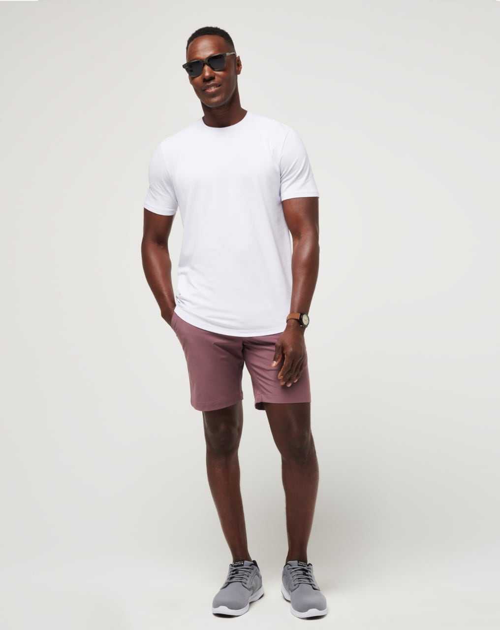 Travis Mathew Tech Chino Short 8in Flint | KBTURDW-47