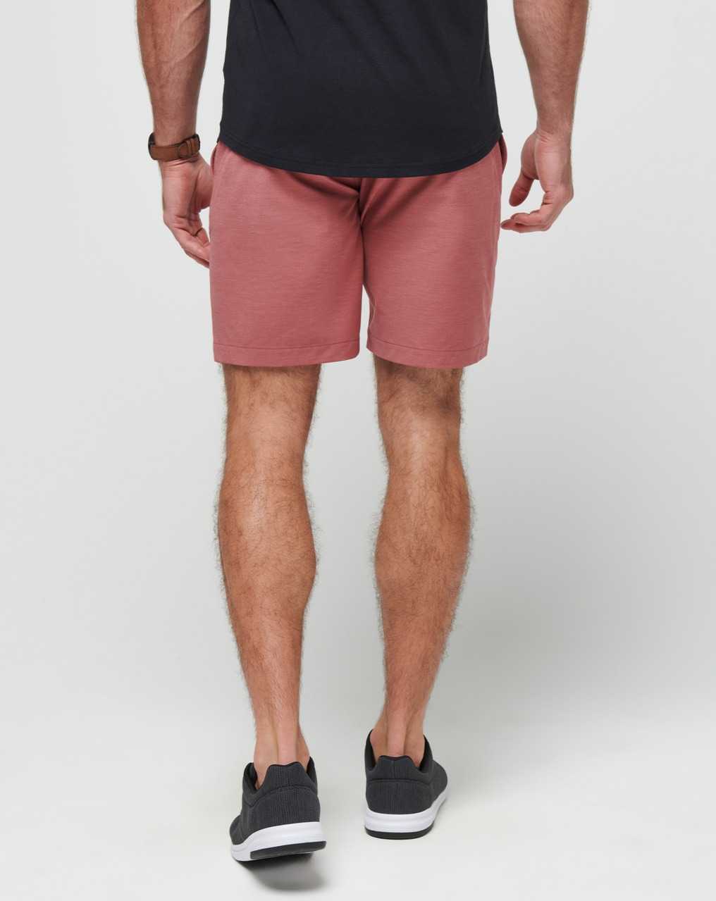 Travis Mathew Tech Chino Short 8in Heather Roan Rouge | WLHKPCE-13