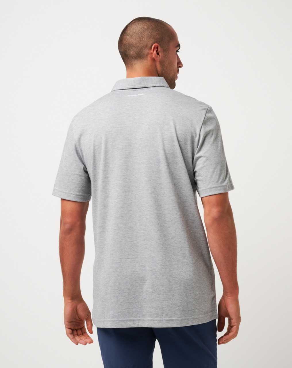 Travis Mathew Texas Rangers The Zinna Polo Heather Grey | SVYFLGP-93