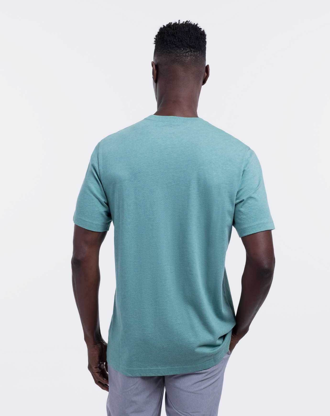 Travis Mathew The Big Isle 2.0 Tee Heather Green | RQTIYVZ-53