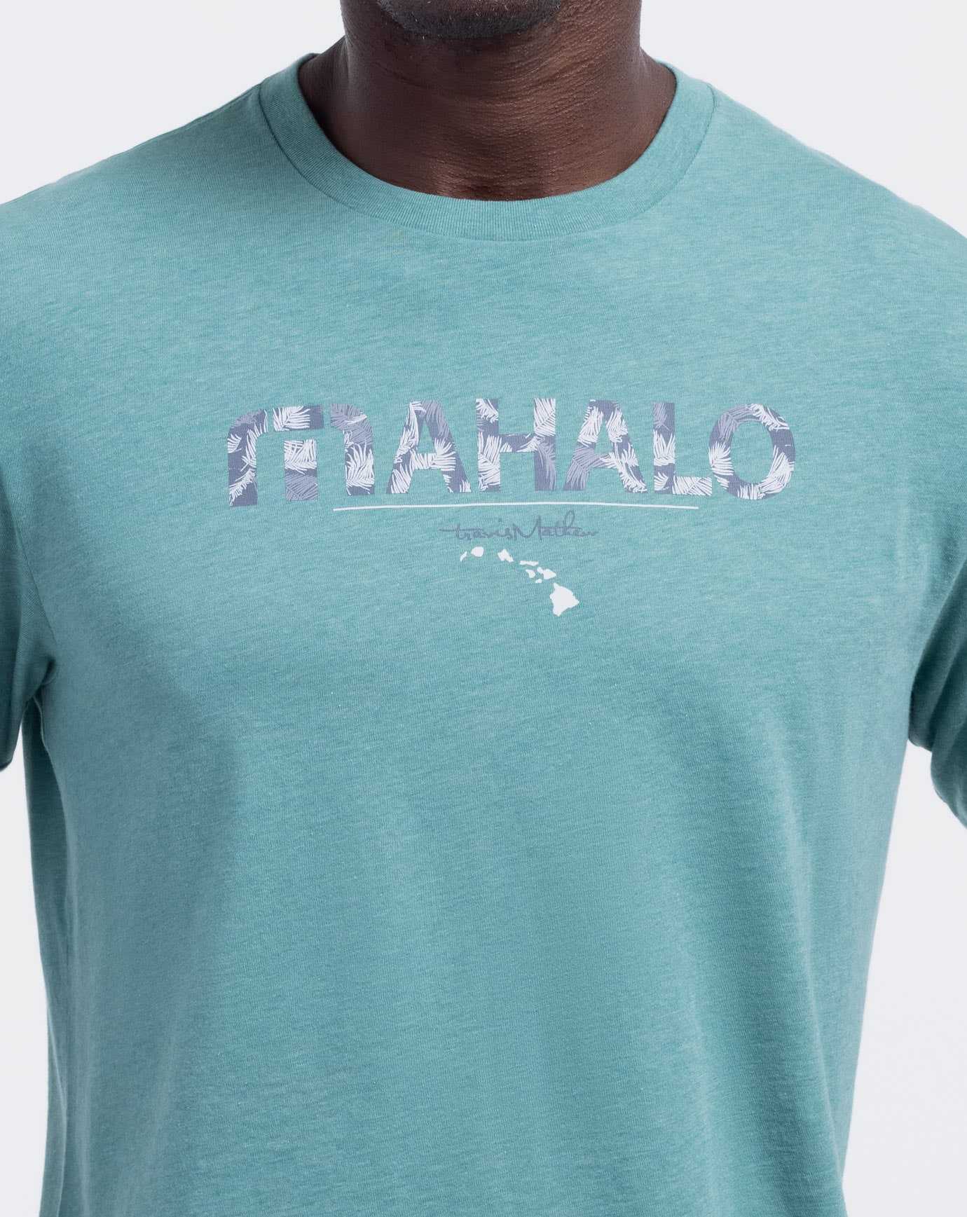 Travis Mathew The Big Isle 2.0 Tee Heather Green | RQTIYVZ-53