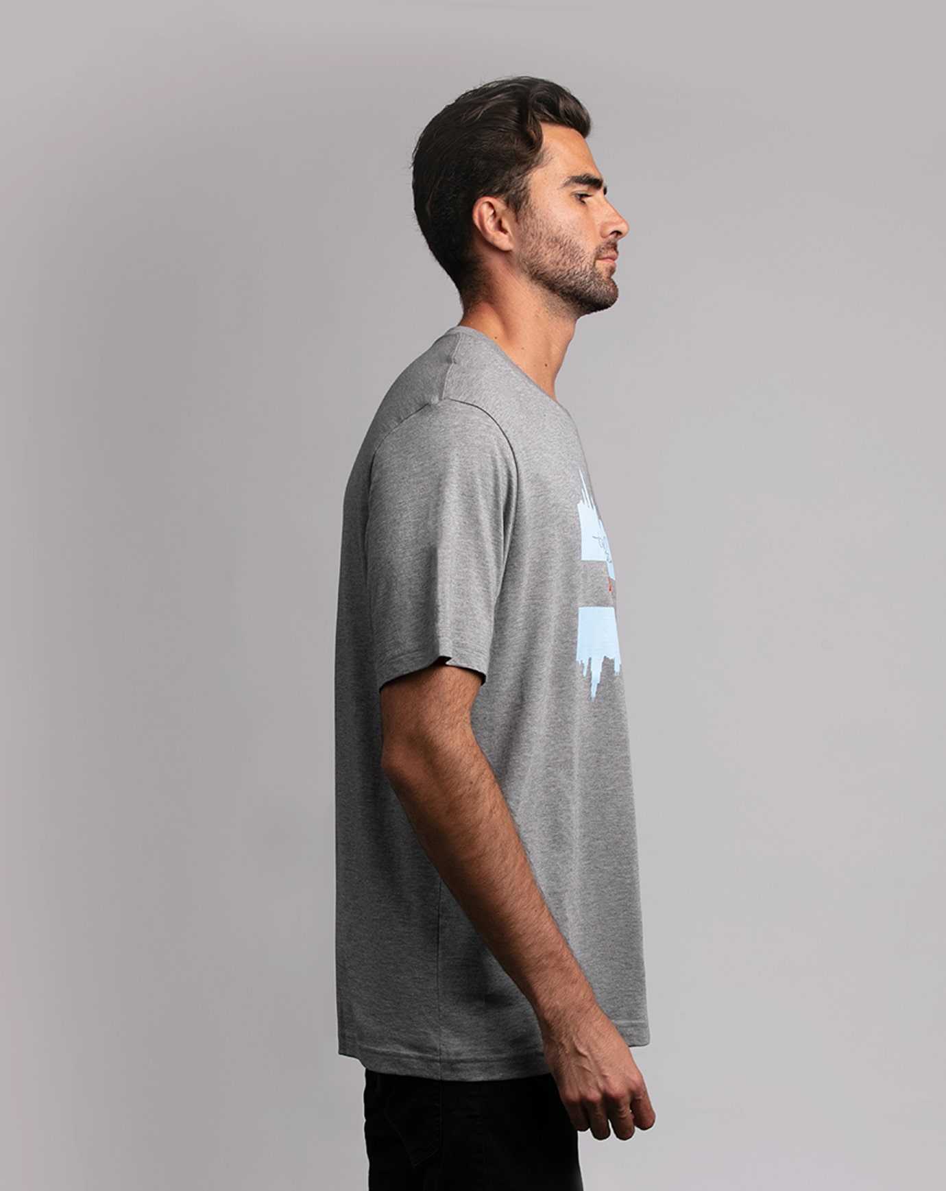 Travis Mathew The Casey Tee Heather Grey | KZYAQFC-65