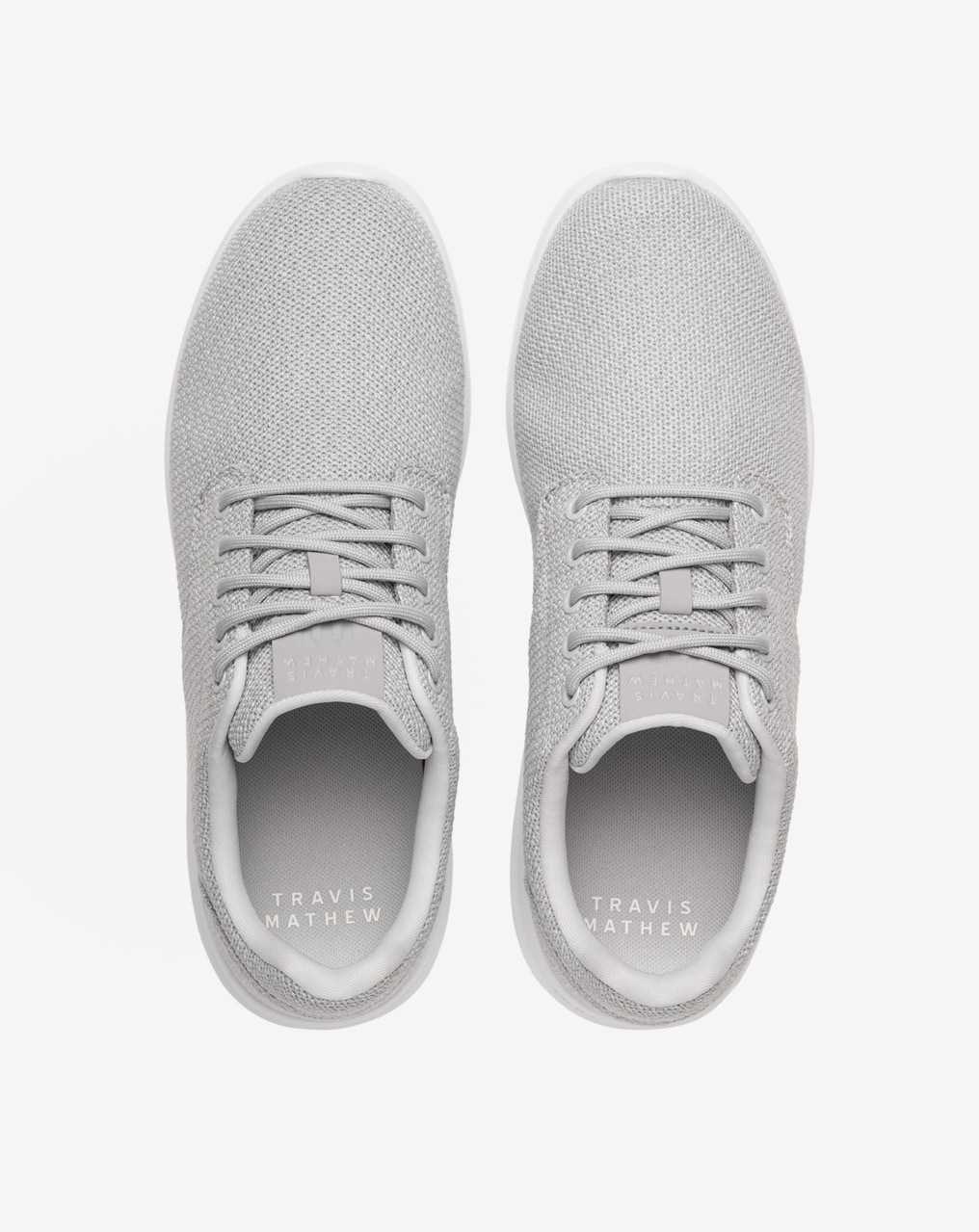 Travis Mathew The Daily 2 Knit Shoe Heather Sleet | WQHNCLS-92