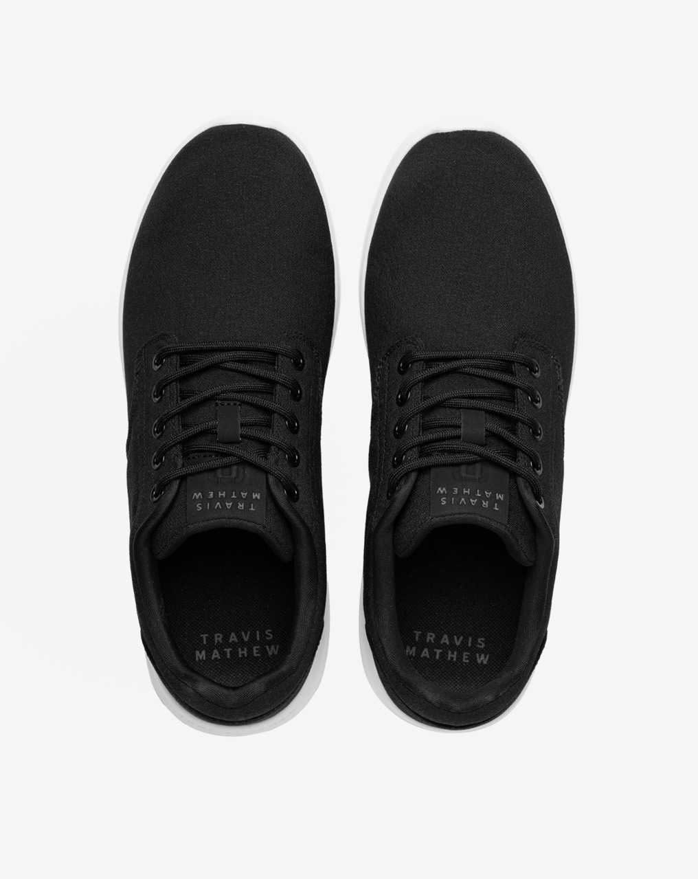 Travis Mathew The Daily 2 Woven Shoe Black | UIAHVWS-02