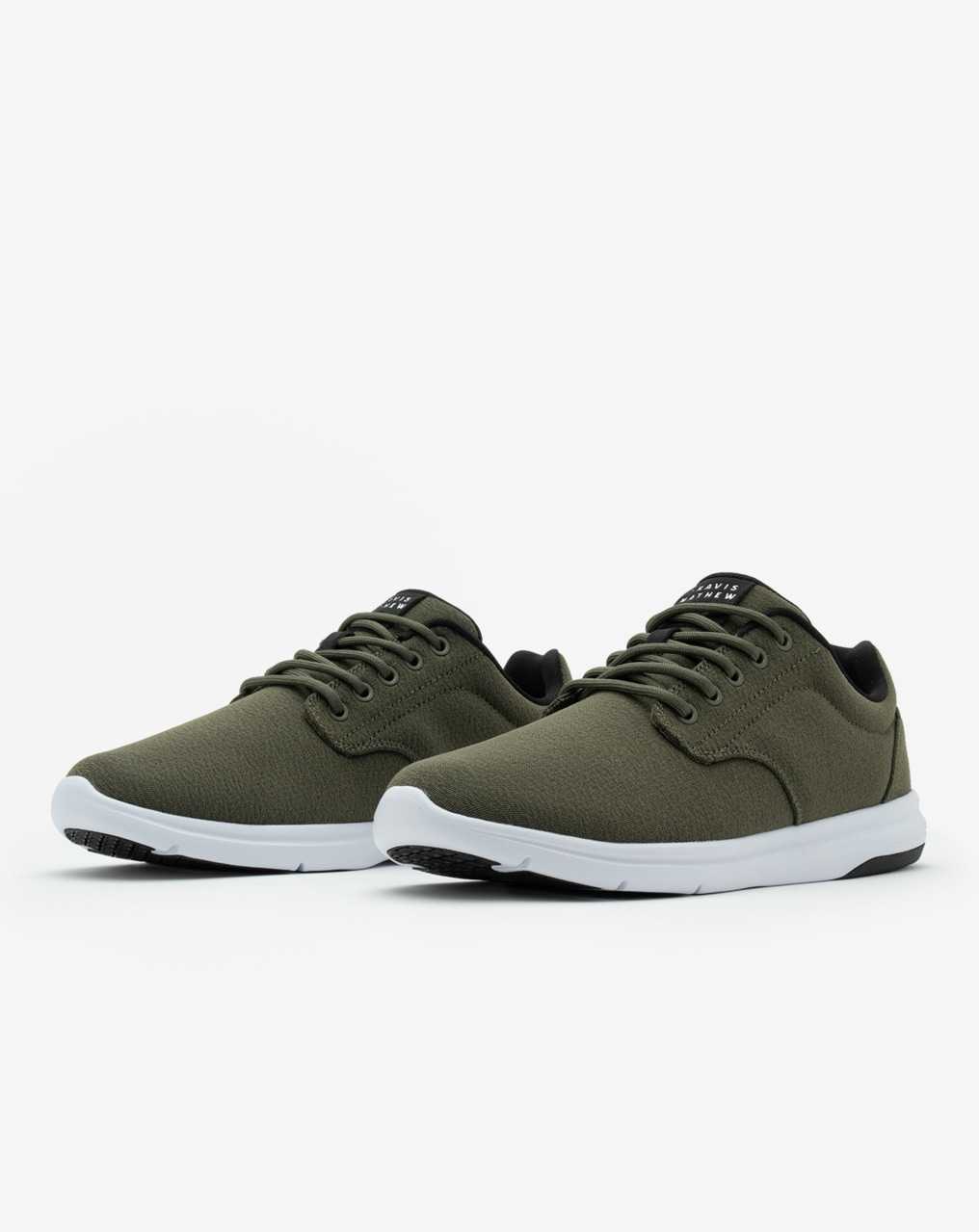 Travis Mathew The Daily 2 Woven Shoe Olive Green | WQASKEC-06