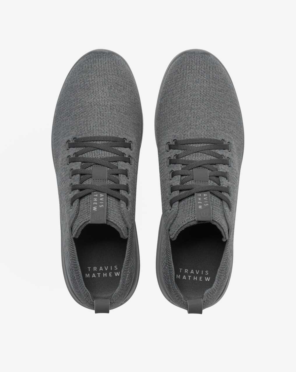 Travis Mathew The Daily Lite Shoe Heather Quiet Shade/Grey Pinstripe | YCTPOKG-68