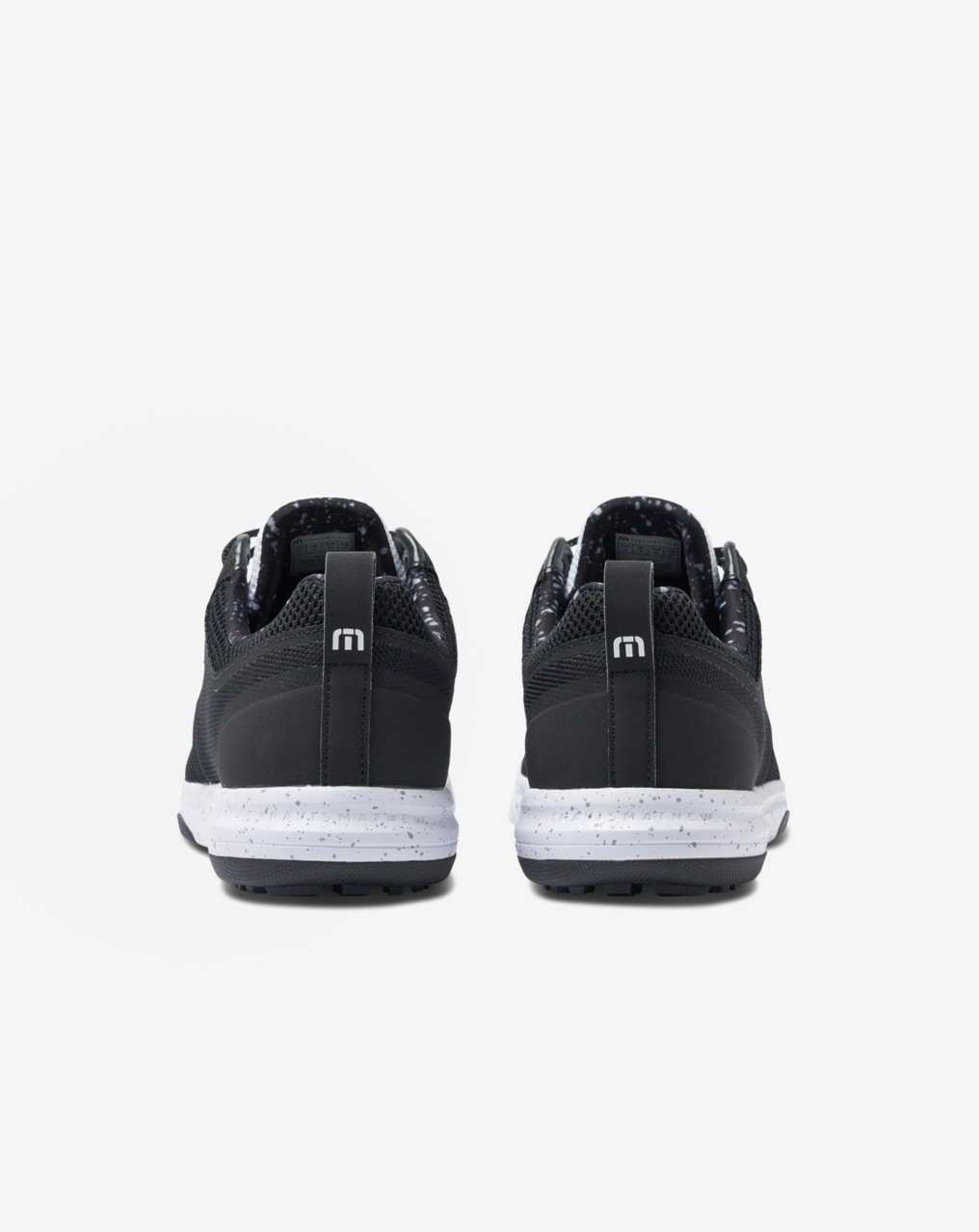 Travis Mathew The Daily Pro Hybrid Print Shoe Black/White | XRNSYLC-49