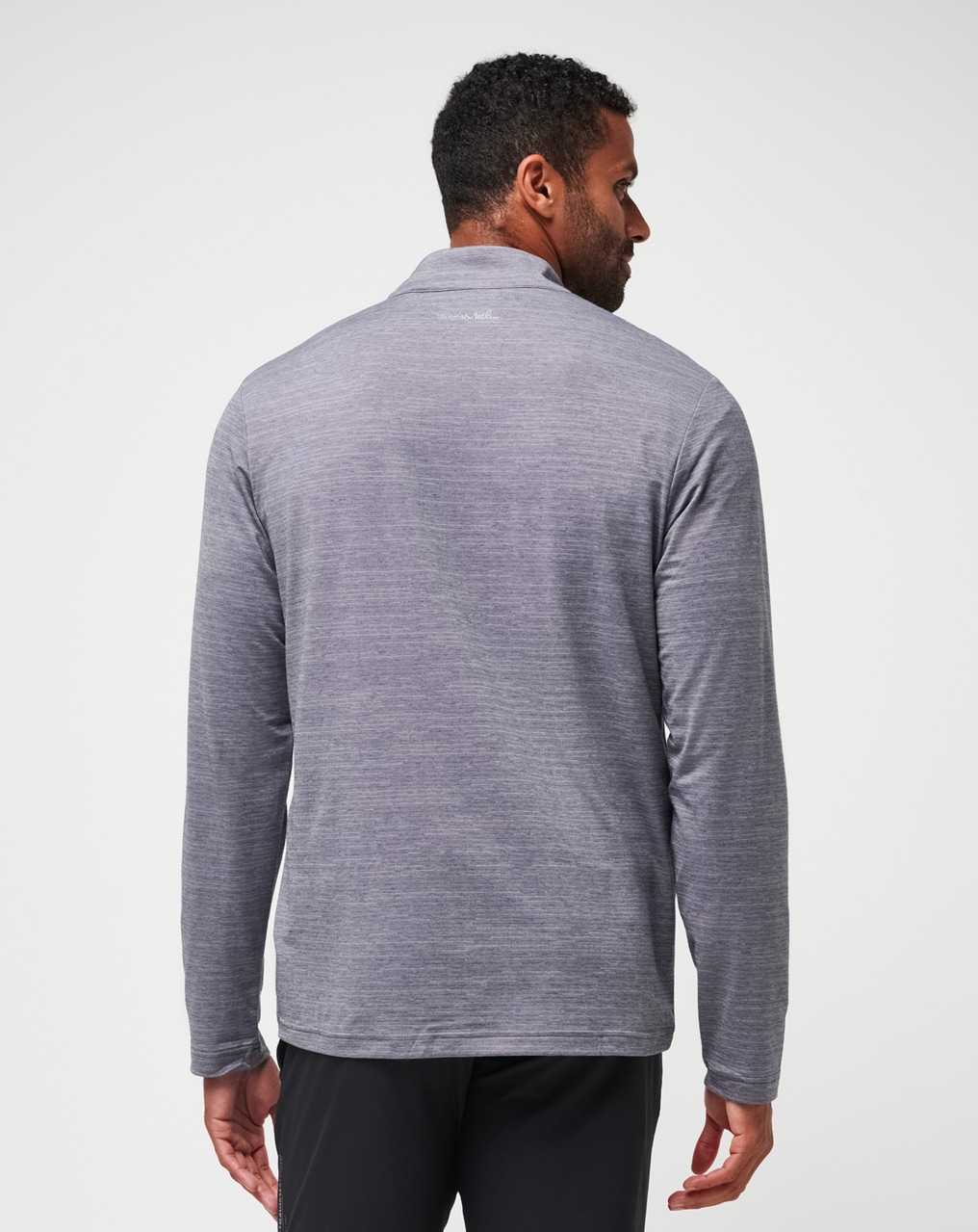 Travis Mathew The Heater Quarter Zip Sleet/Quiet Shade | TAGOQYP-03